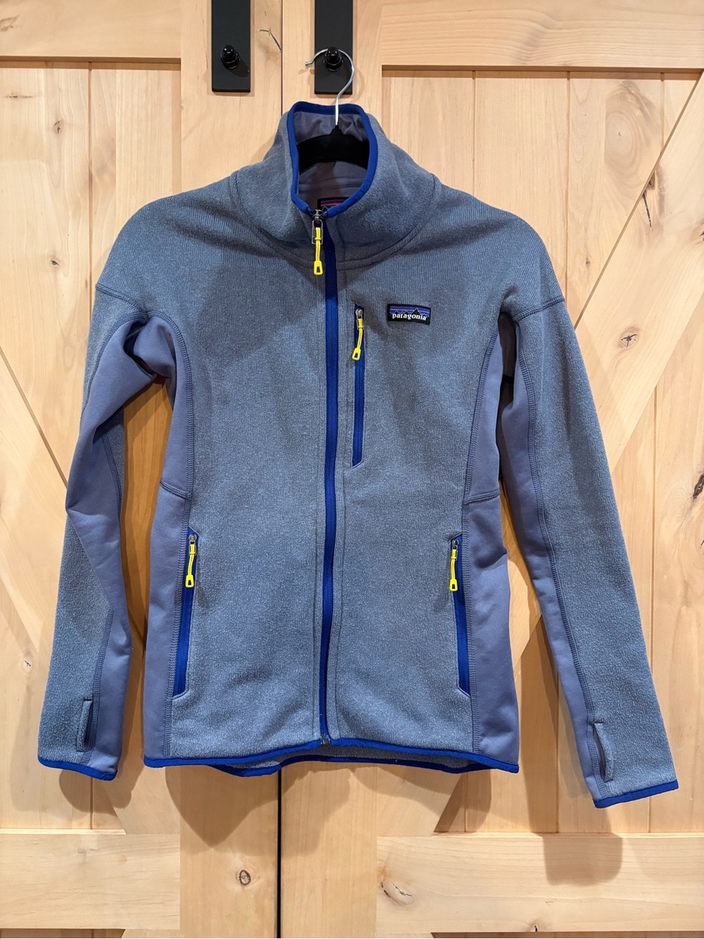 Patagonia Fleece Jacket with Yellow Zippers